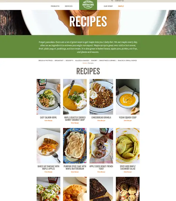 lightjuice-website-butternutfarm Butternut Mountain Farm Website